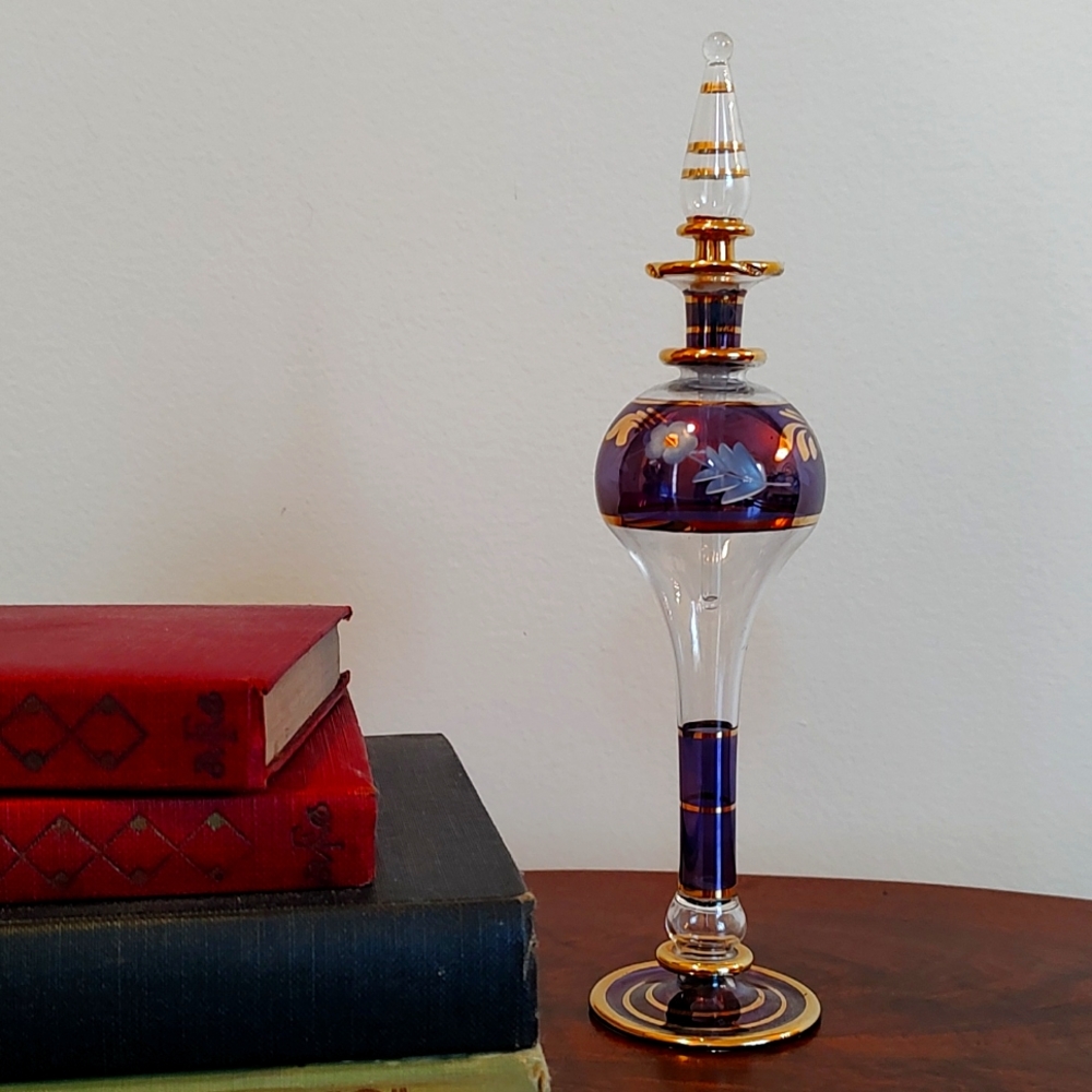 Vintage Blown Glass Perfume Bottle